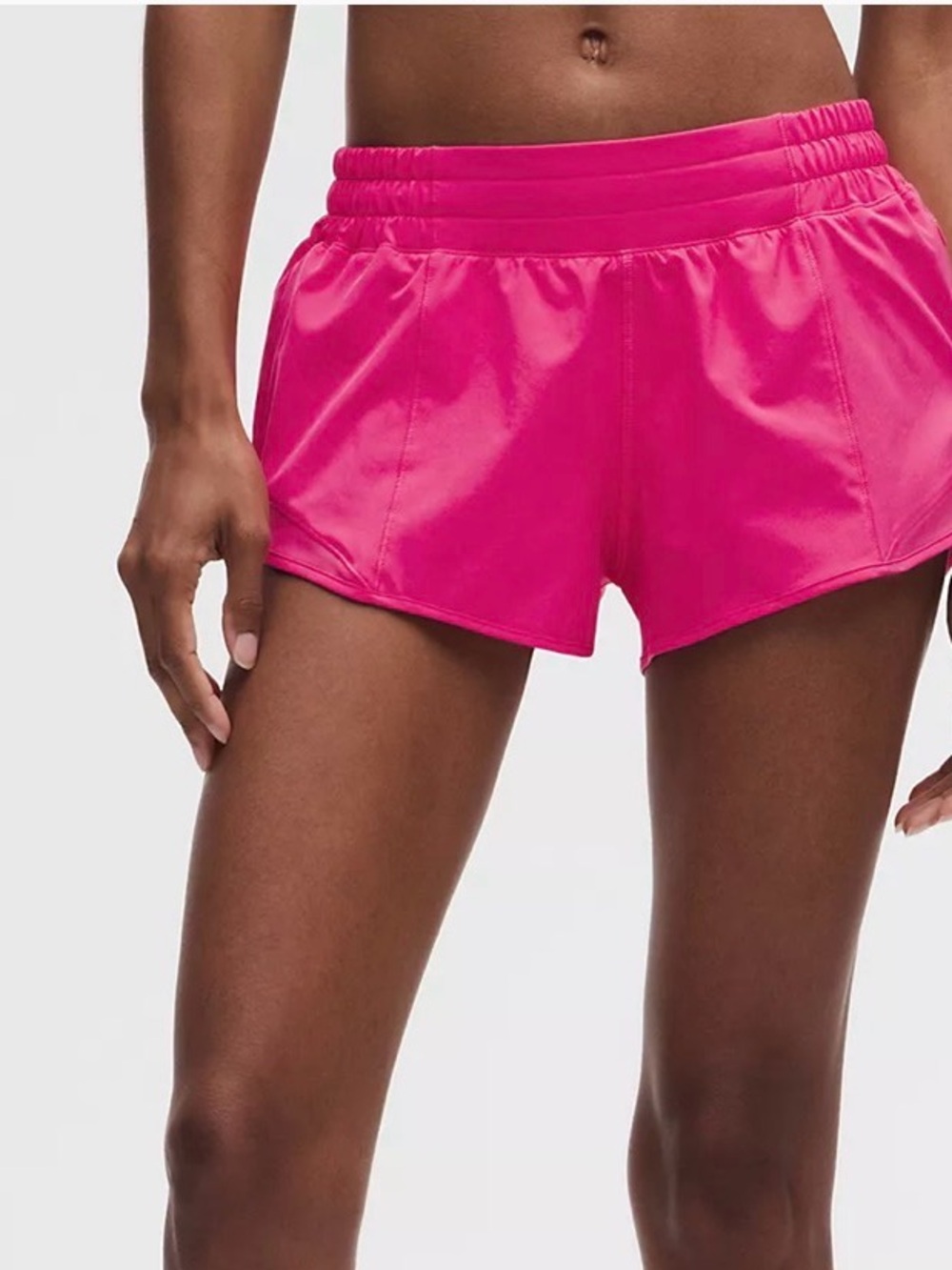 lululemon athletica Bright Pink Run Shorts